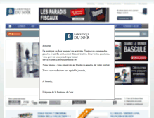 Tablet Screenshot of boutique.lesoir.be
