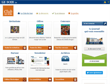 Tablet Screenshot of clubdusoir.lesoir.be
